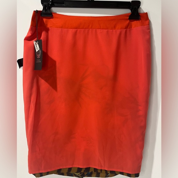 Vince Camuto Bright & Light Weight Border Print Pencil Skirt sz2 - Picture 4 of 12